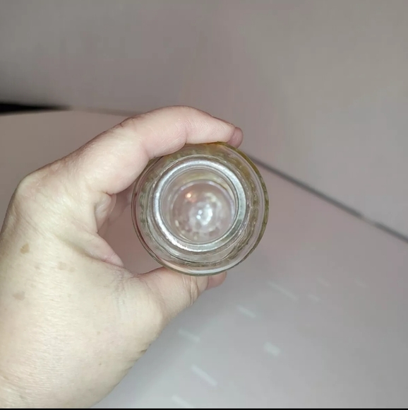 Small Clear Glass Pine Sol Cleaner Bottle 86-5 Copywrite 4 2011 Empty - Picture 9 of 9